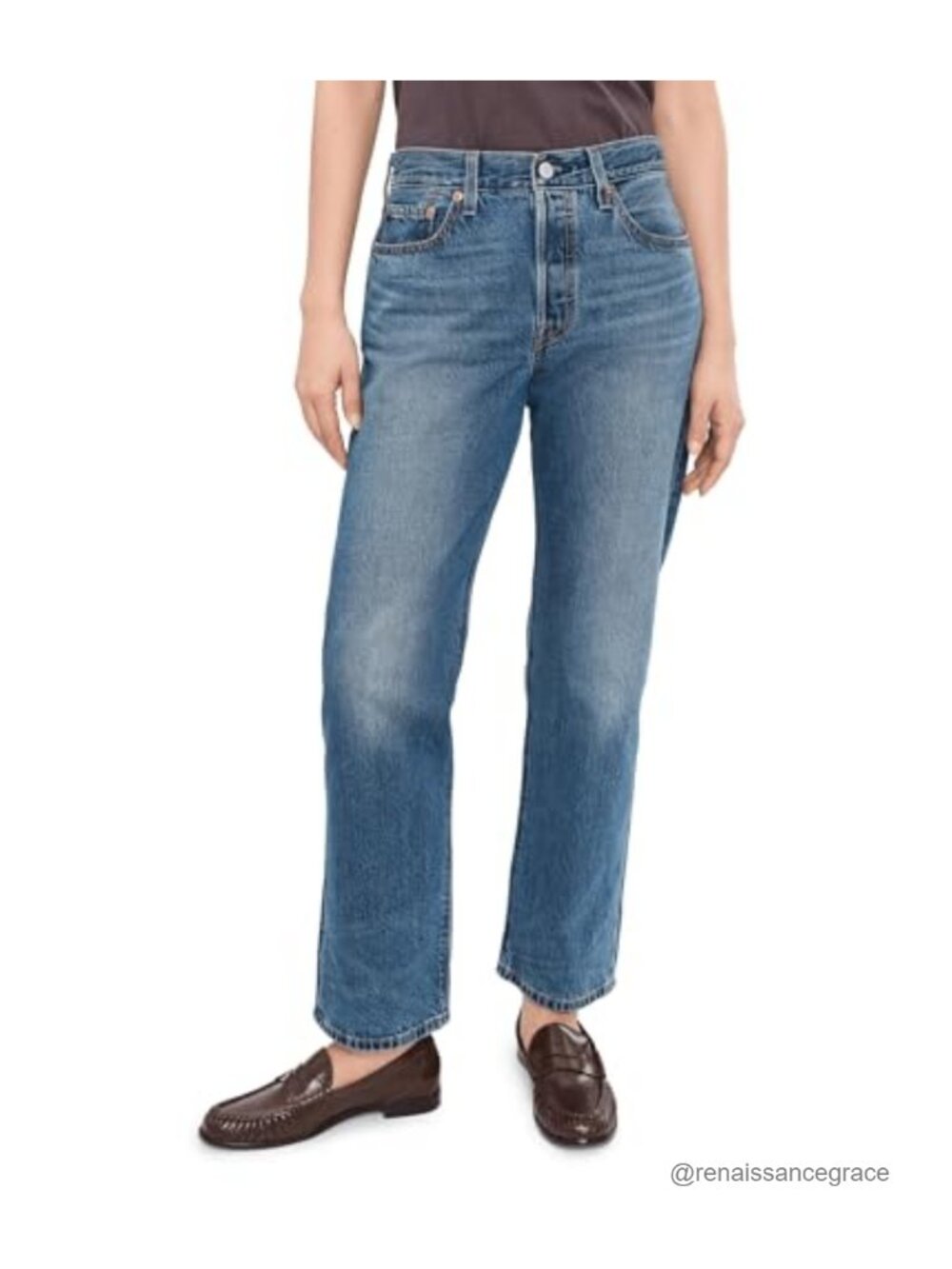 Levi's 501 '90s Lightweight Jeans Mid-Rise Loose Straight Cotton Blend